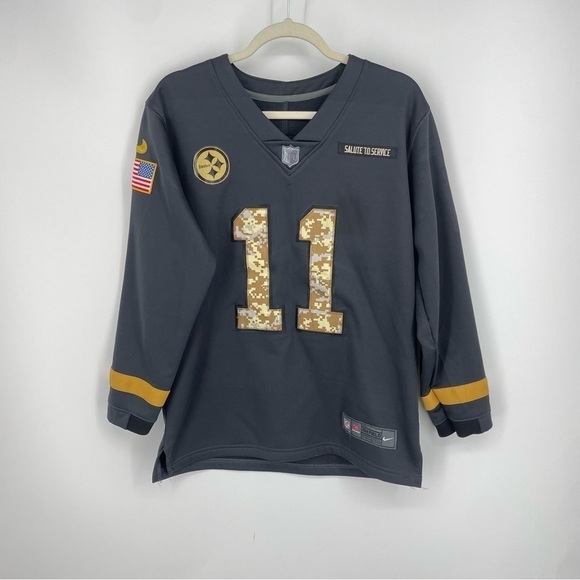 NFL Nike on field Steelers Camo Jersey military #11 Claypool youth boys L - Picture 1 of 7